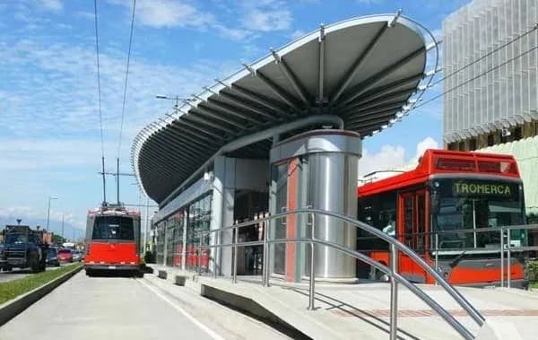 Estación Alto Chama — Sistema Trolebús de Mérida — Edificaciones — Taller Chama, Mérida, Venezuela